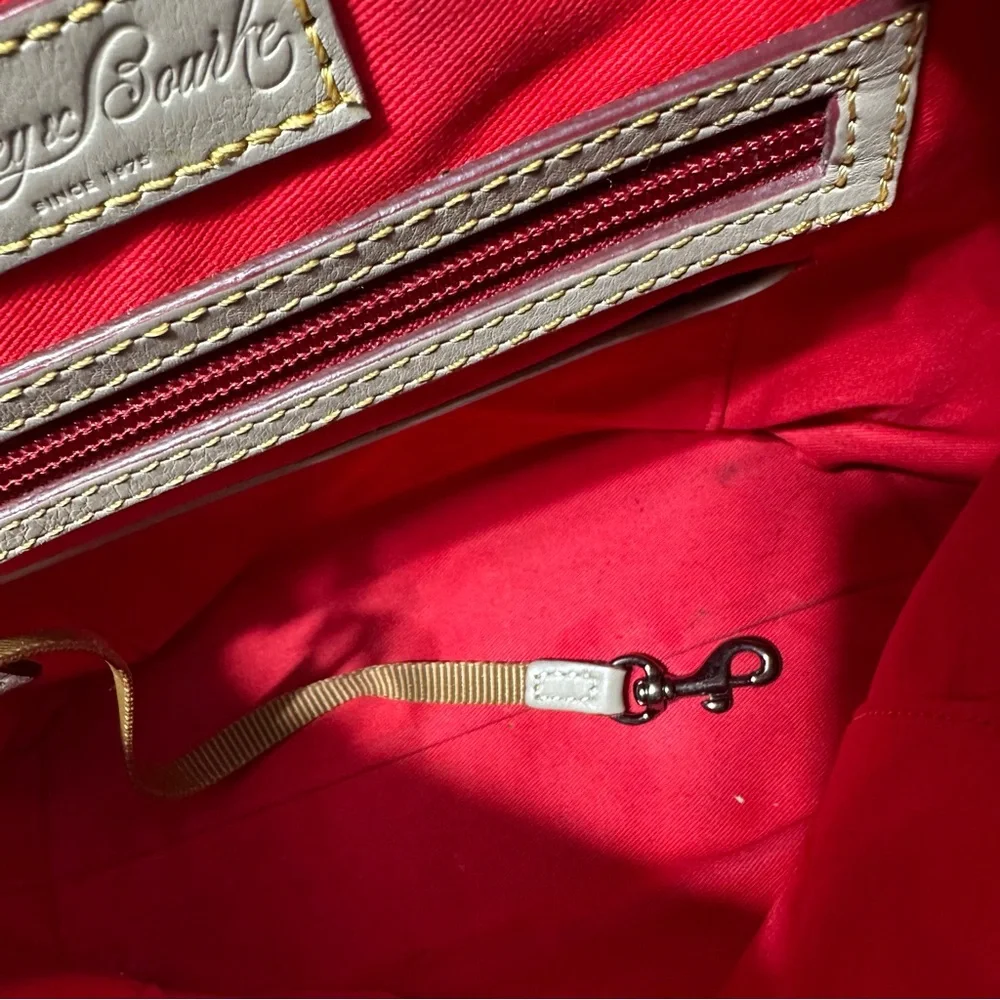 Dooney and Bourke Florentine Large Dottie Crossbody Taupe READ - Picture 11 of 16